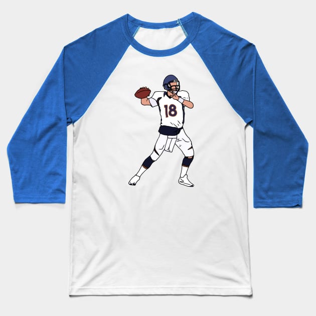 Peyton Manning Throw Baseball T-Shirt by rattraptees